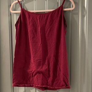 CAbi Deep Wine Spaghetti Strap Cami